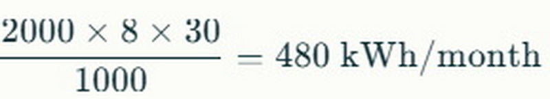 Calculating Electricity Usage (2)