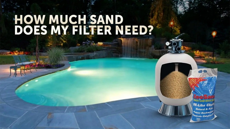 how much sand for a pool filter