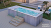 Luxury Type Endless Swimming Pool with Automatic Pool Cover
