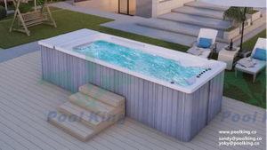 Luxury Type Endless Swimming Pool with Automatic Pool Cover