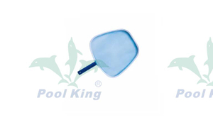 Skimmer a foglia di alluminio con manico anodizzato blu