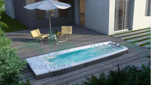 Simplicity Type Endless Swimming Pool with Stainless Steel Ladder