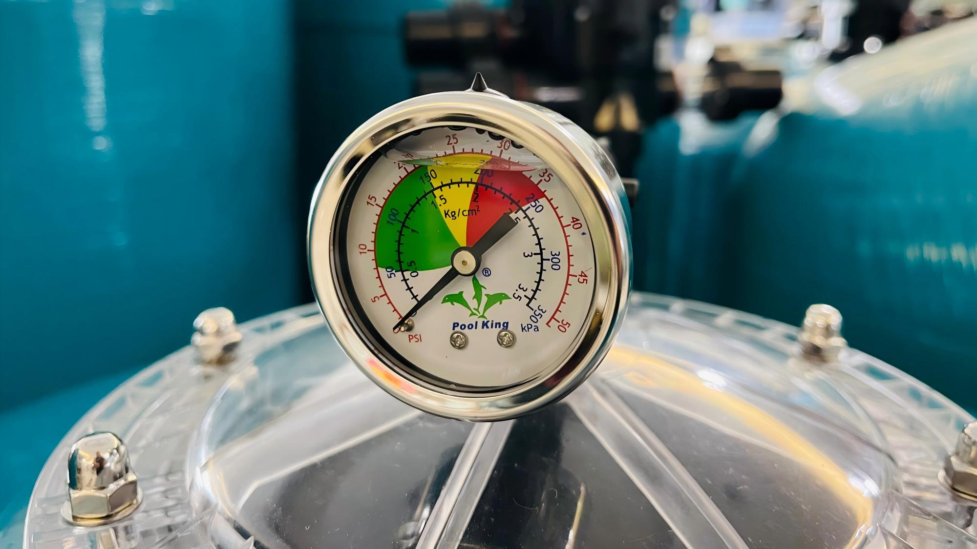 Filter pressure gauge